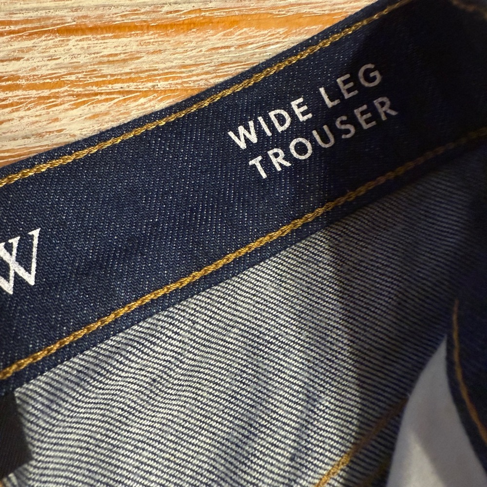 J Crew wide leg petite denim trouser